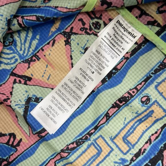 Patagonia Houdini Stash 1/2 Zip Pullover Jacket Size XL Womens Green New - Picture 7 of 12